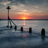 Buy canvas prints of West Wittering Sunset by Ashley Chaplin