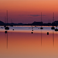 Buy canvas prints of Sunset yachts, Bosham, West Sussex by Ashley Chaplin