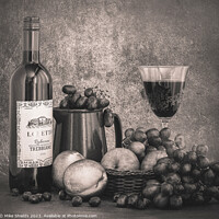 Buy canvas prints of Indulgence Personified: Wine and Fruit Feast by Mike Shields