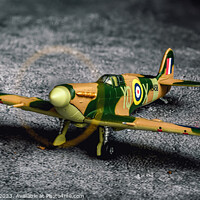 Buy canvas prints of Iconic WWII Spitfire Model Artistry by Mike Shields