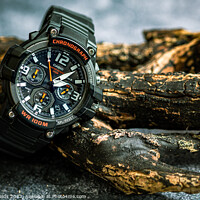 Buy canvas prints of Casio Chronograph: Timeless Elegance Embodied by Mike Shields