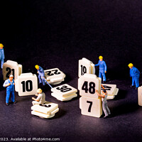 Buy canvas prints of Miniature Mathematicians in Action by Mike Shields