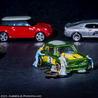 Buy canvas prints of Miniature Vehicle Valet Spectacle by Mike Shields
