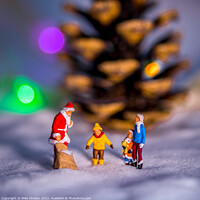Buy canvas prints of Santa's Miniature Christmas Gift Distribution by Mike Shields