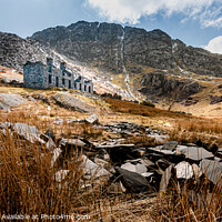 Buy canvas prints of Abandoned Miners Cottages in North Wales. by Mike Shields