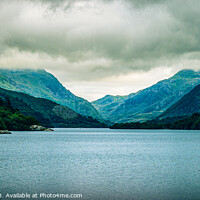 Buy canvas prints of View across the Lake to the Mountain Ranges by Mike Shields