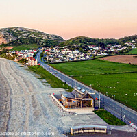 Buy canvas prints of Llandudno Beach and Little Orme by Mike Shields