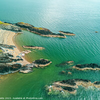Buy canvas prints of Llanddwyn Island Coastline by Mike Shields