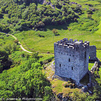 Buy canvas prints of Dolwyddelan Castle by Mike Shields