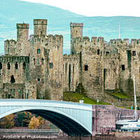 Buy canvas prints of Historic Conwy Castle by Mike Shields
