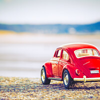 Buy canvas prints of Red Beetle Perspective  by Mike Shields