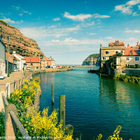 Buy canvas prints of Staithes Beck by Mike Shields