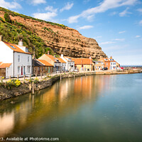 Buy canvas prints of Staithes Beck Long Exposure by Mike Shields