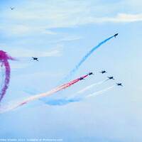 Buy canvas prints of The Red Arrows  by Mike Shields