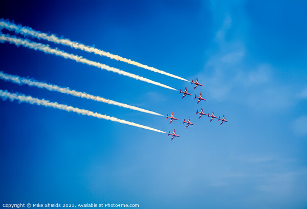 The Red Arrows  Picture Board by Mike Shields