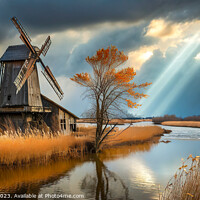 Buy canvas prints of The Forgotten Windmill by Mike Shields