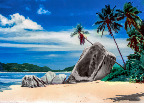 Anse Source d'Argent Picture Board by Mike Shields