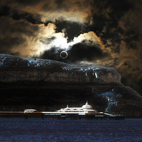 Buy canvas prints of Dazzling Orme Eclipse Spectacle by Mike Shields