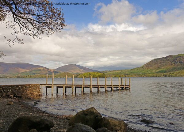 Derwent water Hawes End Jetty Picture Board by Anthony Kellaway