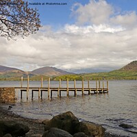 Buy canvas prints of Derwent water Hawes End Jetty by Anthony Kellaway