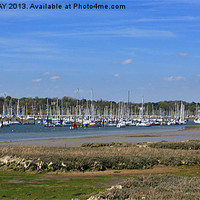 Buy canvas prints of RIVER HAMBLE YACHTS by Anthony Kellaway