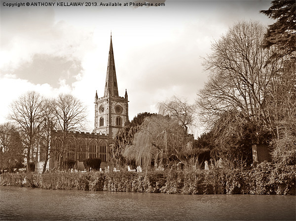 HOLY TRINITY CHURCH STRATFORD UPON AVON Picture Board by Anthony Kellaway