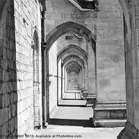 Buy canvas prints of Curles Passage  Winchester Cathedral by Anthony Kellaway