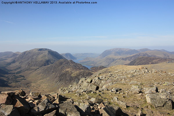 GREAT GABLE SUMMIT VIEW Picture Board by Anthony Kellaway