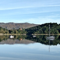 Buy canvas prints of LOCHALINE REFLECTIONS by Anthony Kellaway