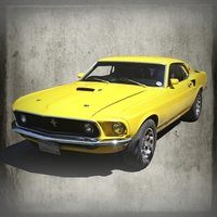 Buy canvas prints of FORD MUSTANG 1969 by Anthony Kellaway