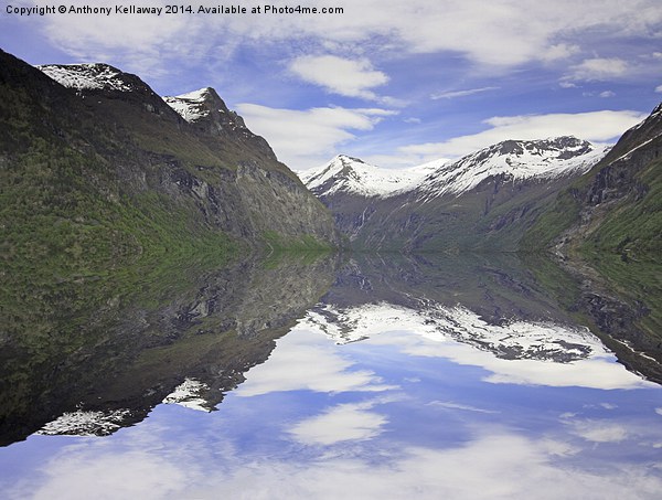 FJORDS REFLECTIONS Picture Board by Anthony Kellaway