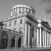 Buy canvas prints of THE FOUR COURTS DUBLIN  by Anthony Kellaway