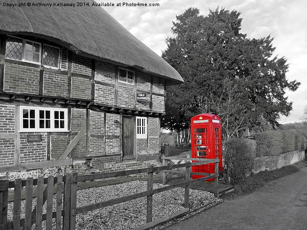  THE OLD POST OFFICE TICHBOURNE  HAMPSHIRE Picture Board by Anthony Kellaway