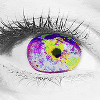 Buy canvas prints of HUMAN EYE LOOKING AT THE WORLD by Anthony Kellaway