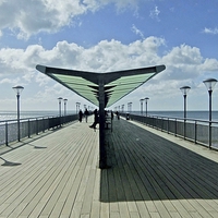 Buy canvas prints of  BOSCOMBE PIER by Anthony Kellaway