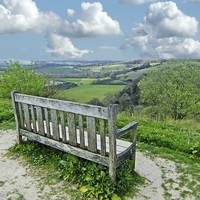 Buy canvas prints of  OLD WINCHESTER HILL VIEW by Anthony Kellaway