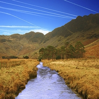 Buy canvas prints of  HAYSTACKS FROM BUTTERMERE by Anthony Kellaway