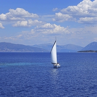 Buy canvas prints of  SAILING THE IONIAN SEA by Anthony Kellaway