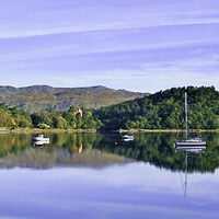 Buy canvas prints of  LOCHALINE REFLECTIONS by Anthony Kellaway