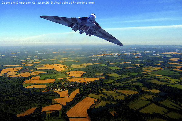  VULCAN BOMBER XH588 Picture Board by Anthony Kellaway