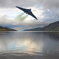 Buy canvas prints of VULCAN OVER LOCHNESS by Anthony Kellaway