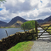 Buy canvas prints of             FLEETWITH PIKE ON BUTTERMERE           by Anthony Kellaway