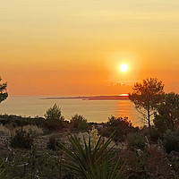Buy canvas prints of       SUNSET OVER KEFALONIA                        by Anthony Kellaway