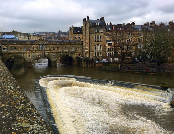 Pulteney Bridge and weir Bath Picture Board by Anthony Kellaway