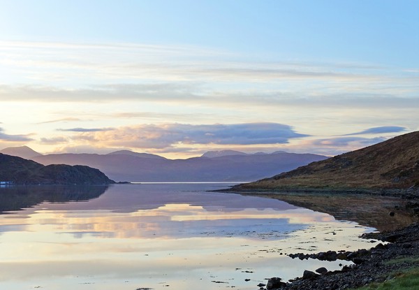  Loch a'Choire sunrise                             Picture Board by Anthony Kellaway