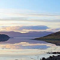 Buy canvas prints of  Loch a'Choire sunrise                             by Anthony Kellaway