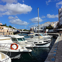 Buy canvas prints of    Ciutadella  harbour              by Anthony Kellaway