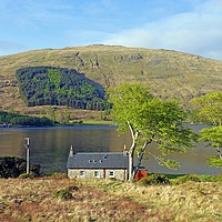 Buy canvas prints of            SEAVIEW COTTAGE KINGAIRLOCH             by Anthony Kellaway