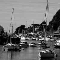 Buy canvas prints of Barmouth Harbour by Simon Alesbrook