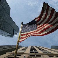 Buy canvas prints of UNITED STATES FLAG (Chicago, USA) by SIGHTSEEBOOKS SIGHTSEEBOOKS